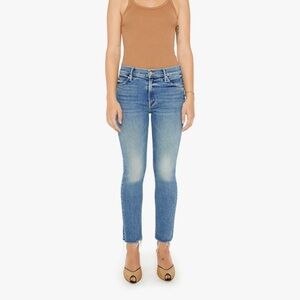 MOTHER | The Mid Rise Dazzler Ankle Fray Jeans NEW with tags 32 sold out rare